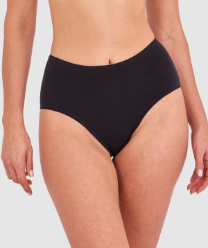 NKD High Waist Brazilian Knicker - Black