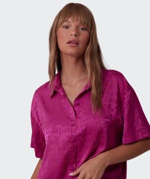 Jacqui Short Sleeve Shirt - Magenta