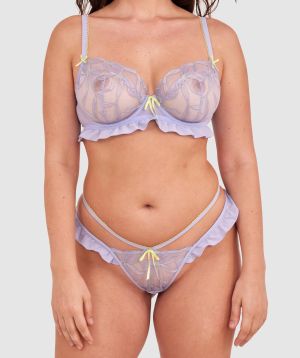 Enchanted Be My Bow High Leg String - Lavender