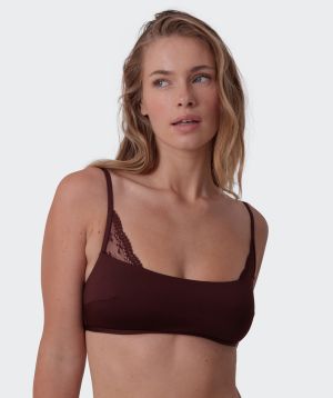 Anusha Wirefree Bra - Dark Brown