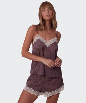 Elspeth Cami - Print Spot/Grey