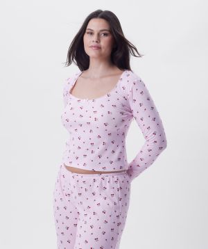 Ma Cherie Long Sleeve Top - Print