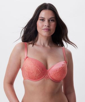 Patricia Lightly Lined Balconette Bra - Dark Coral