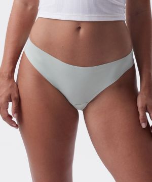 Smooth Comfort Cotton G String - Light Green