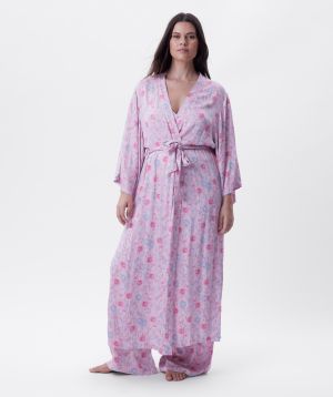 Cecilie Long Wrap - Print Floral