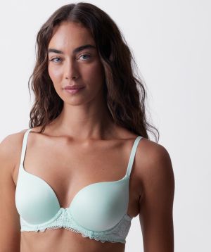 Body Bliss Lace Lightly Lined Bra - Mint Green