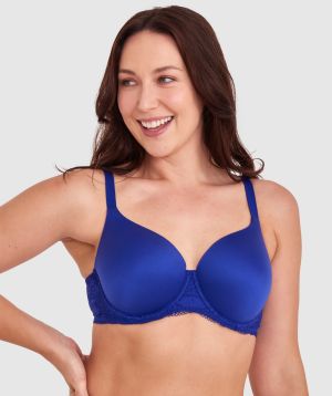 Body Bliss Lace Full Cup Bra - Navy