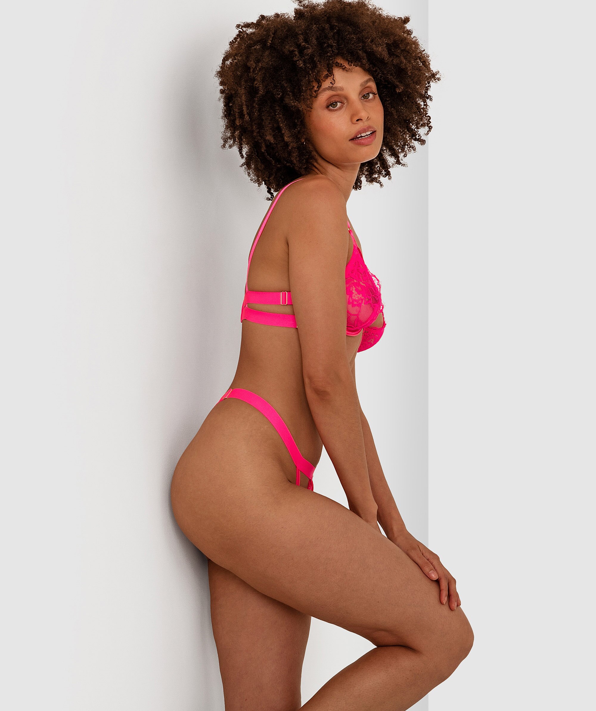 Bras N Things Night Games Good Vibes Unlined & V String Set