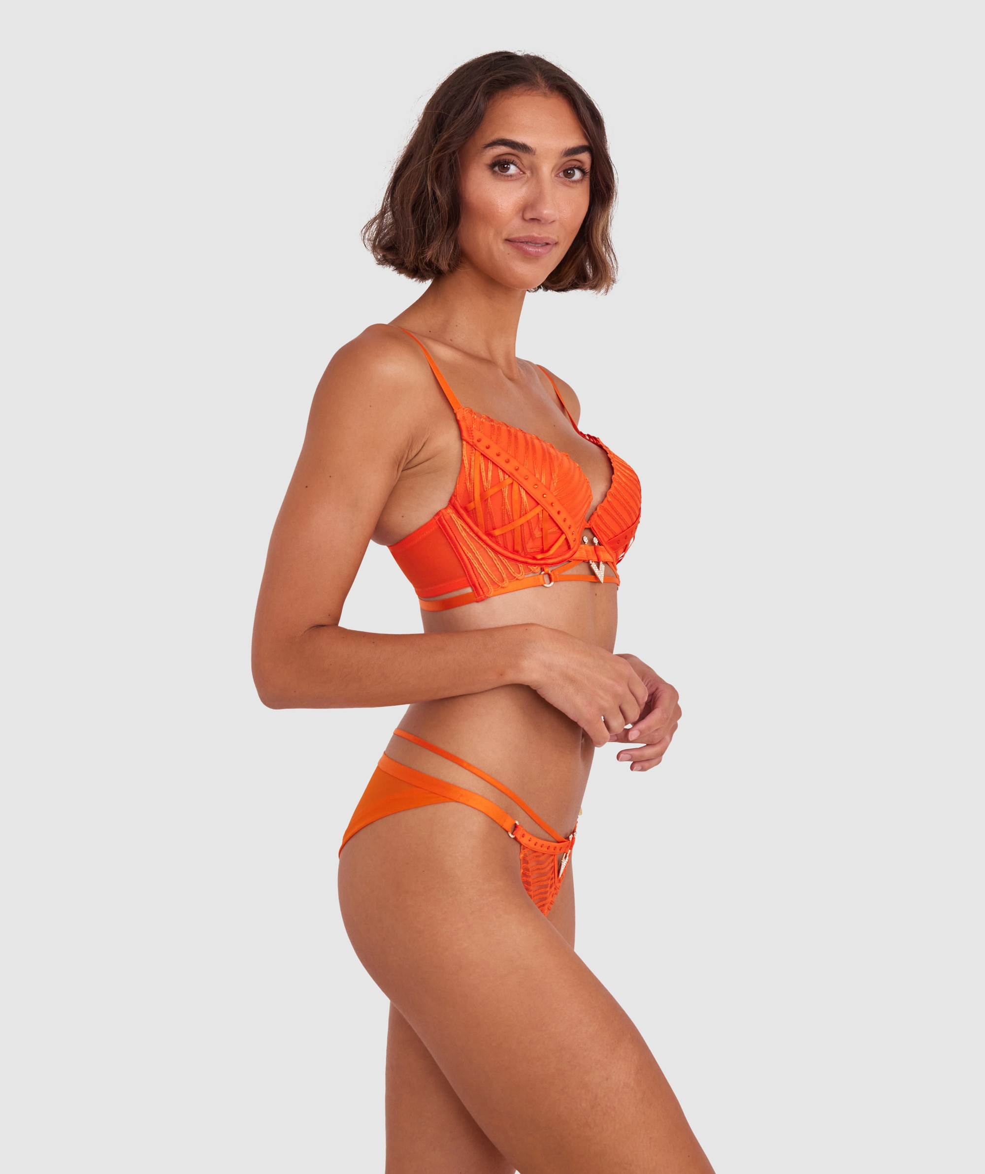 Bras N Things Vamp Generation Next Push Up Bra - Orange