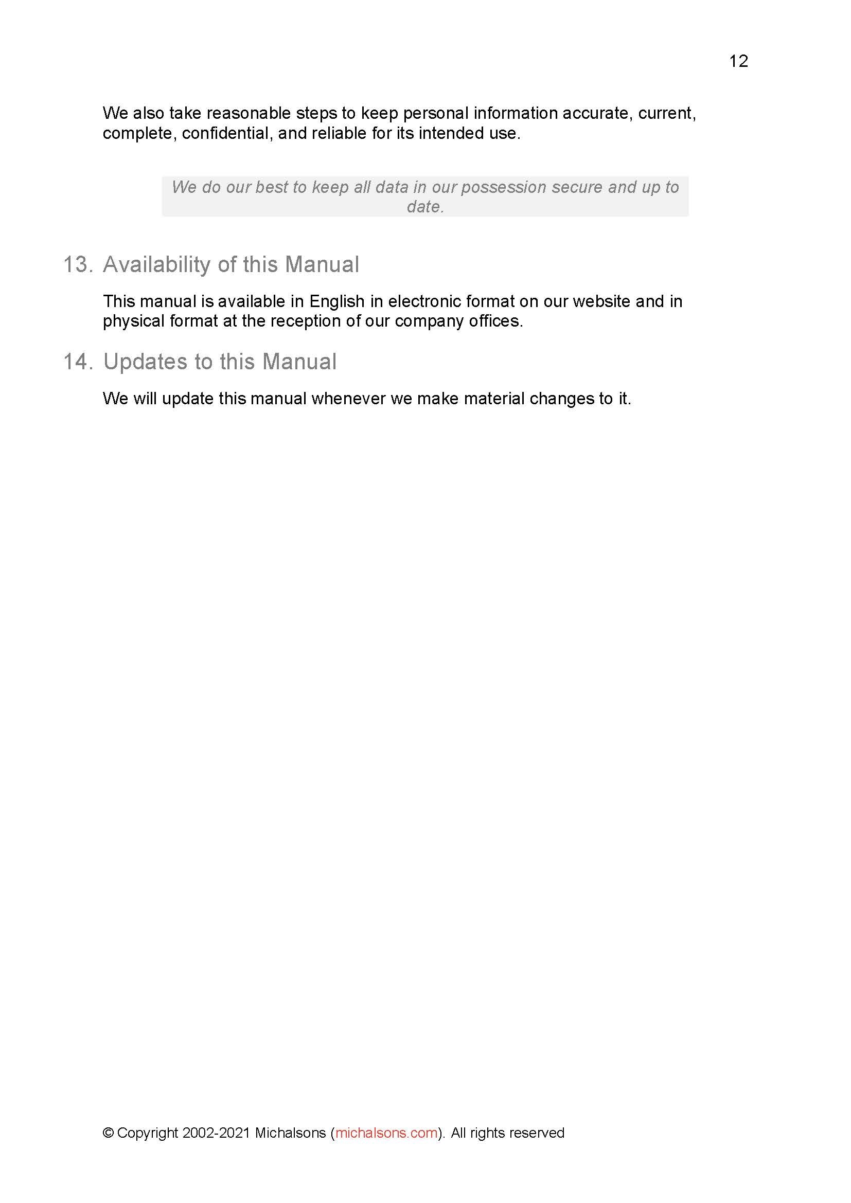 Bras N Things South Africa Privacy PAIA Manual