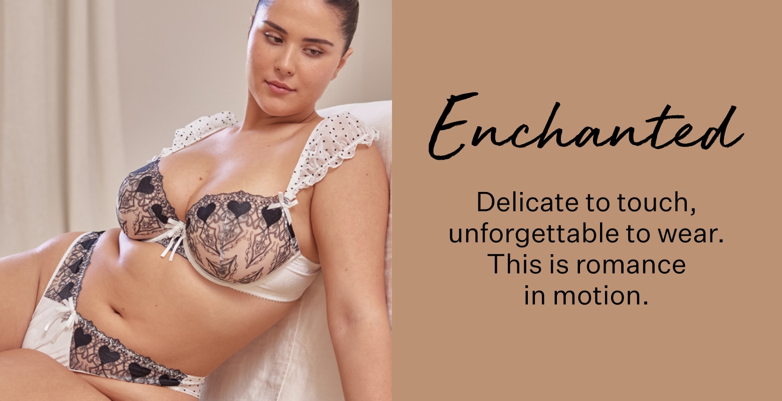 Enchanted. Feather soft lace and embroidery, because your romantic era deserves the dreamiest details.