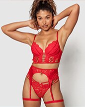 Vamp Love Yourself First Push Up Bra - Red