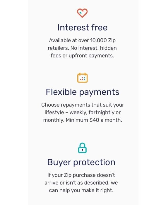 Payment Options With Zip Pay Bras N Things